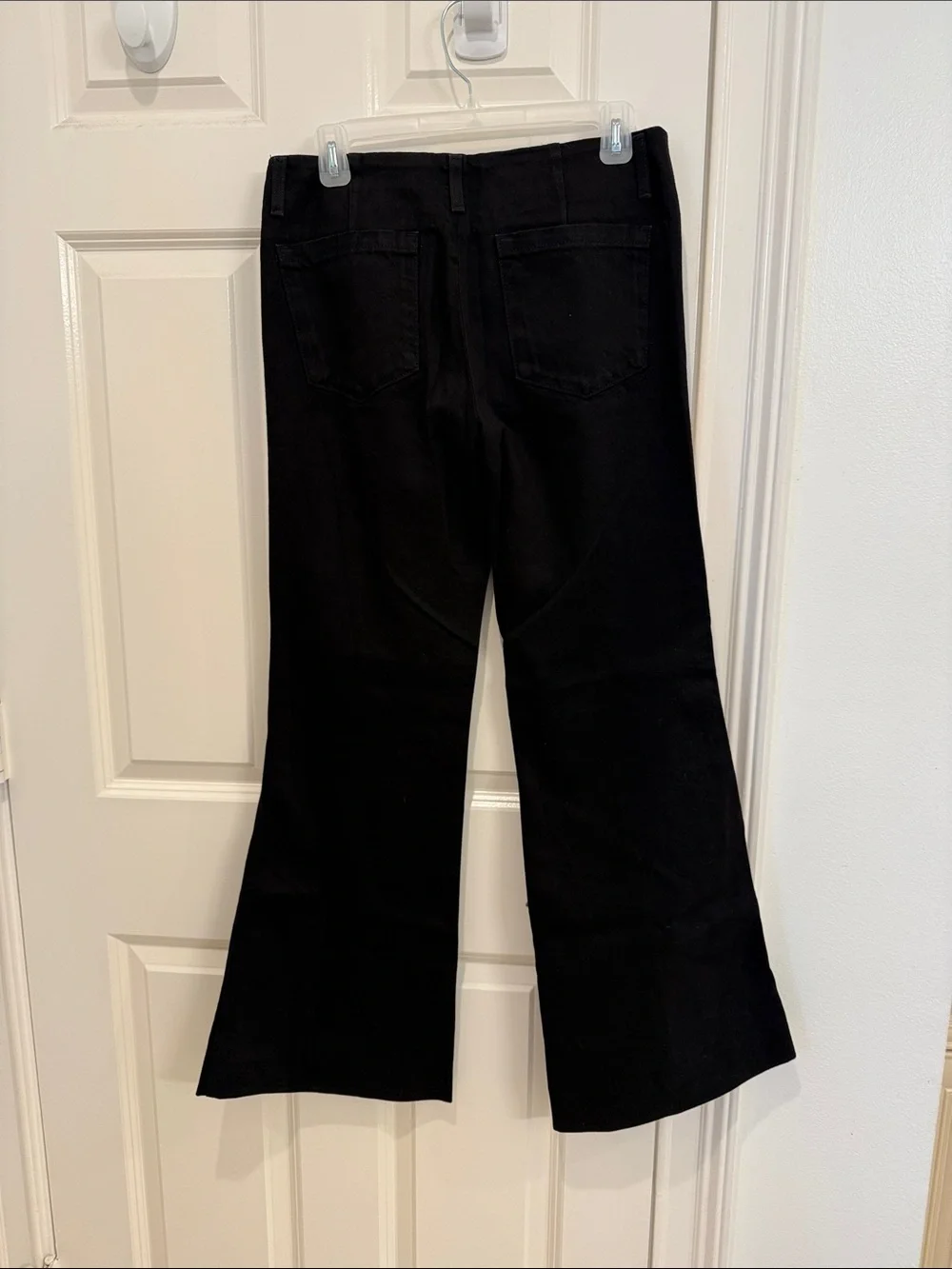 ZARA Black High-Waist Wide Leg Jeans SZ 4